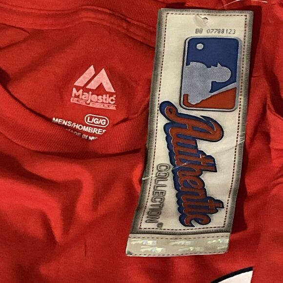 Majestic Authentic Collection Washington Nationals‎ Tee New With Tags Size Large - Picture 4 of 5
